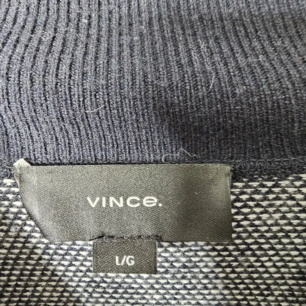 Vince Men's Birdseye Wool & Cashmere Henley Sweater size Large - Picture 7 of 9